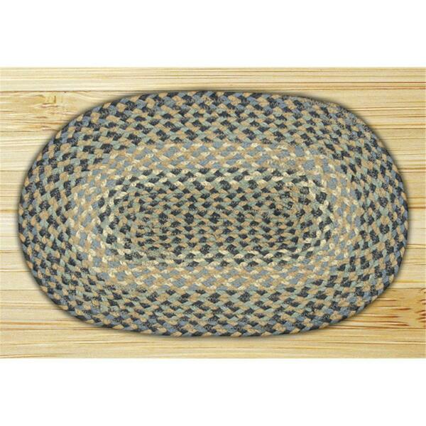 Capitol Earth Rugs Blue-Natural Round Swatch 46-005